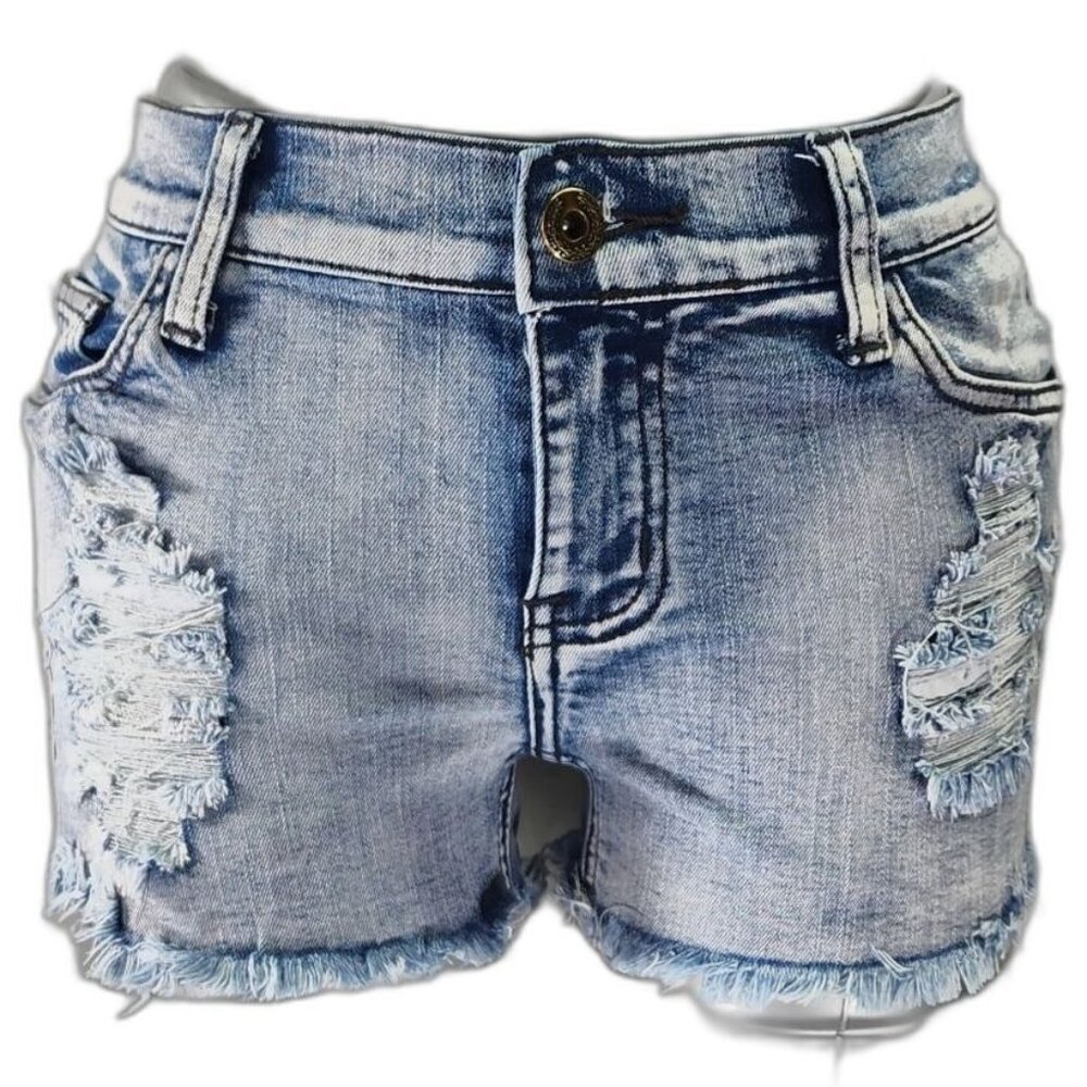 Heart Soul So Nikki distressed raw hem shorts